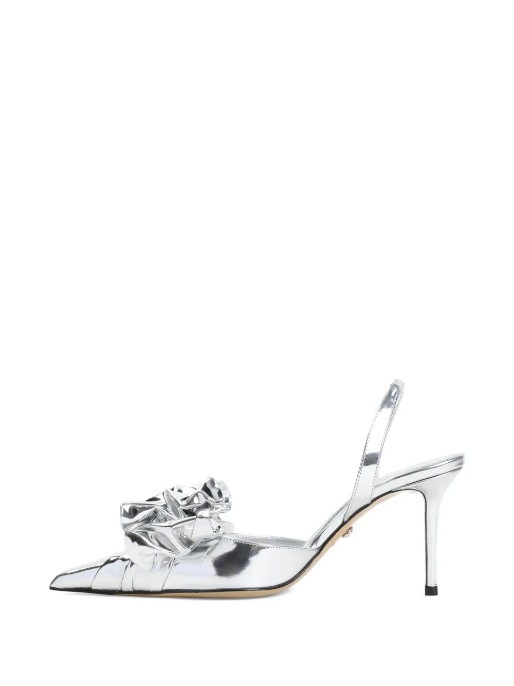 MACH & MACH bow-embellished slingback pumps Grey