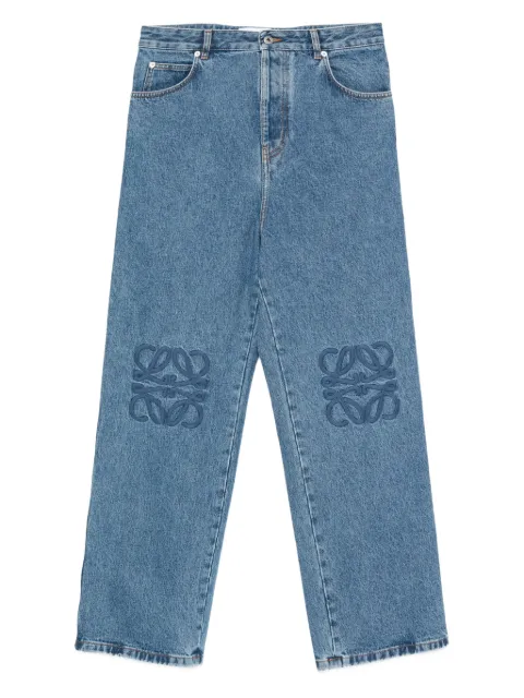 LOEWE Anagram-embroidery jeans