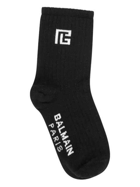 Balmain Kids logo socks
