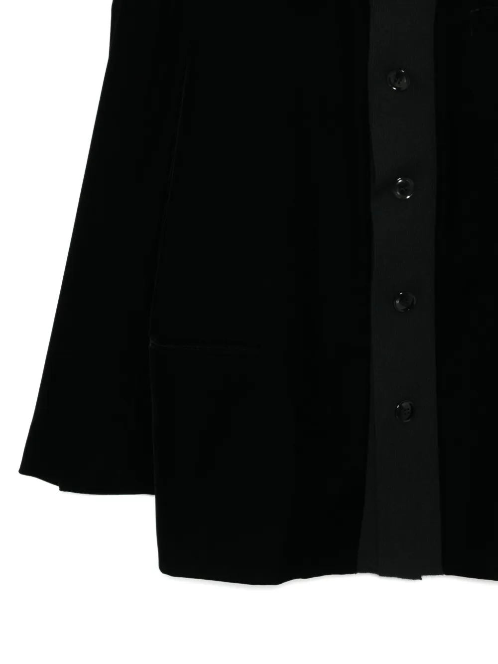 Giorgio Armani Jack met enkele rij knopen Zwart