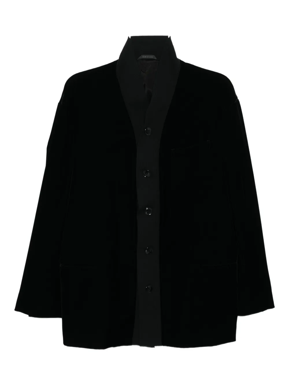 Giorgio Armani Single-breasted Jacket In Black