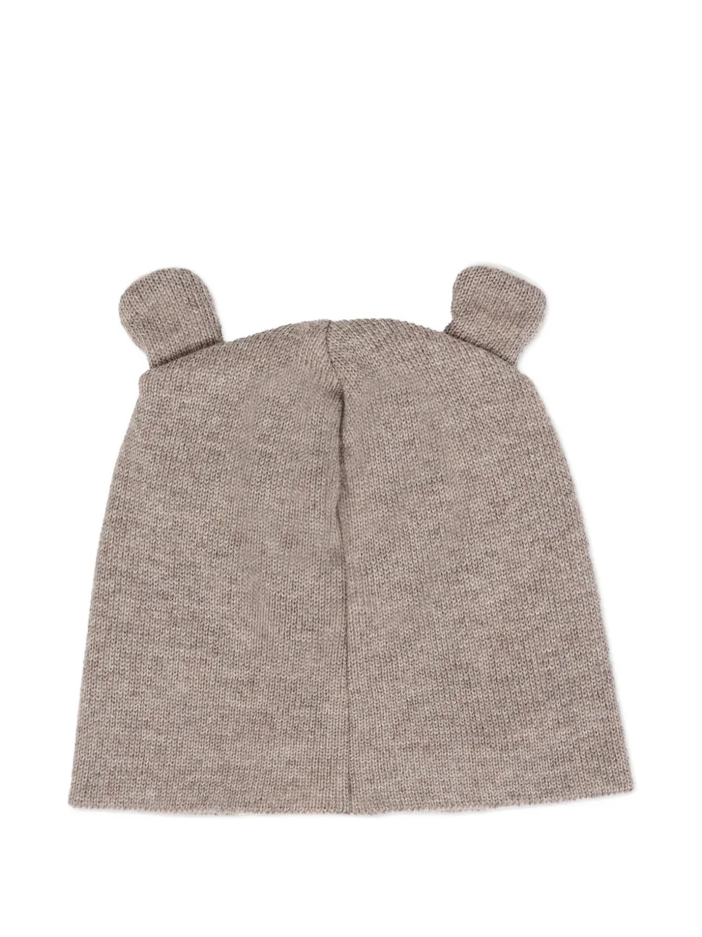 Little Bear bear-ear wool beanie - Bruin