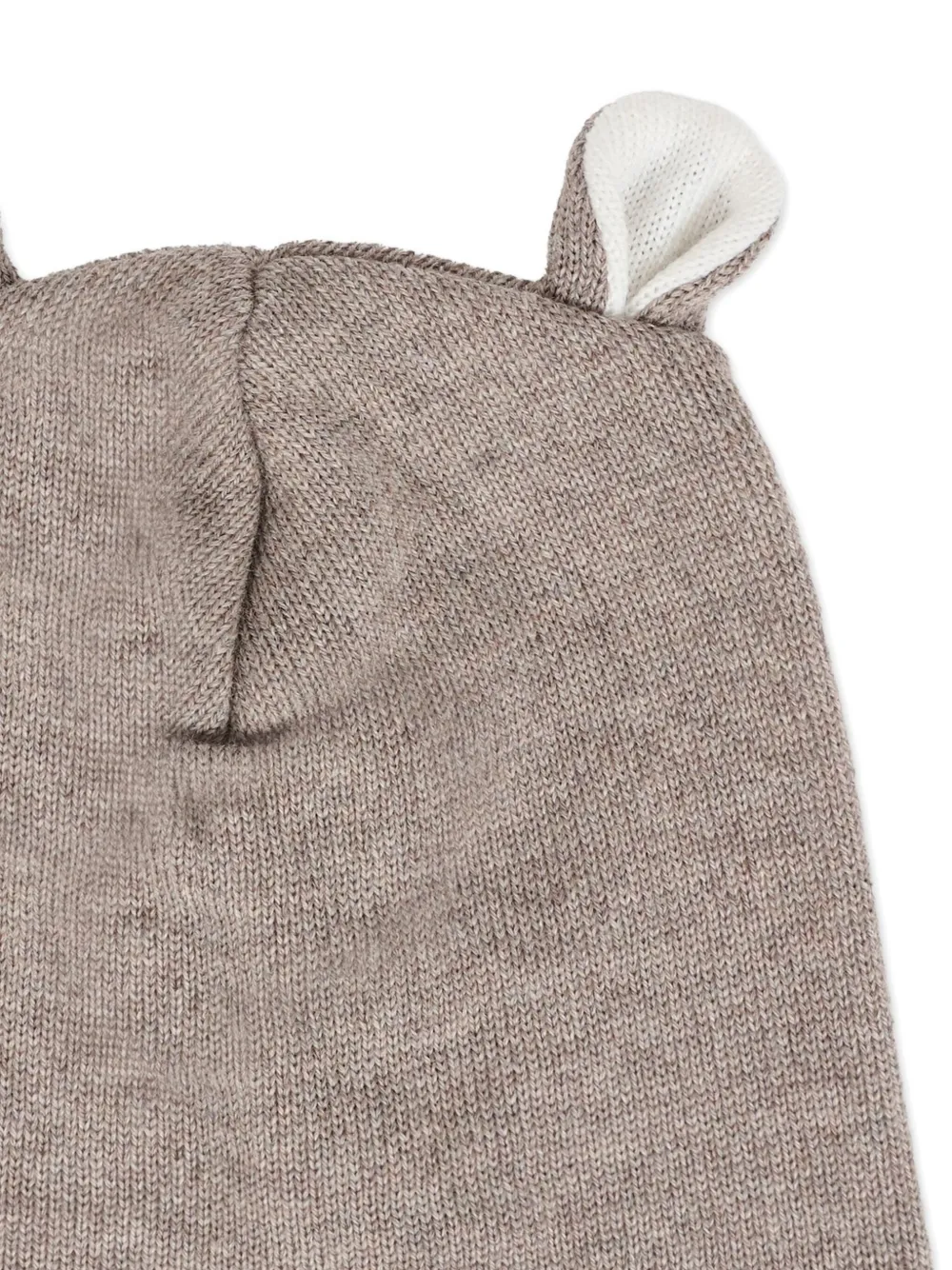 Little Bear Wollen muts met beerprint Bruin