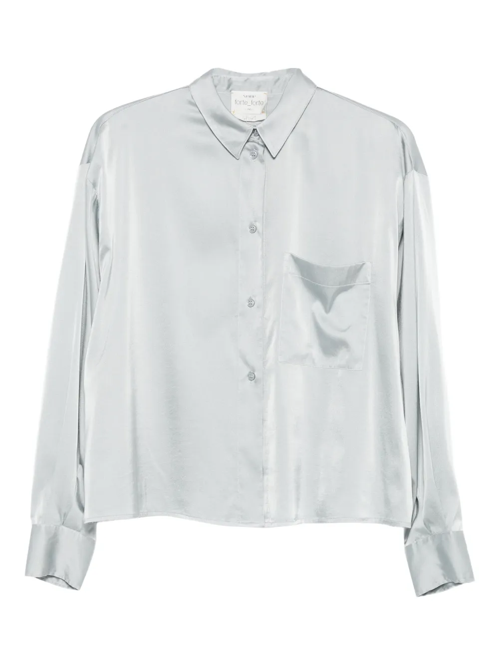 Forte Forte satin shirt | Grey | Image 1