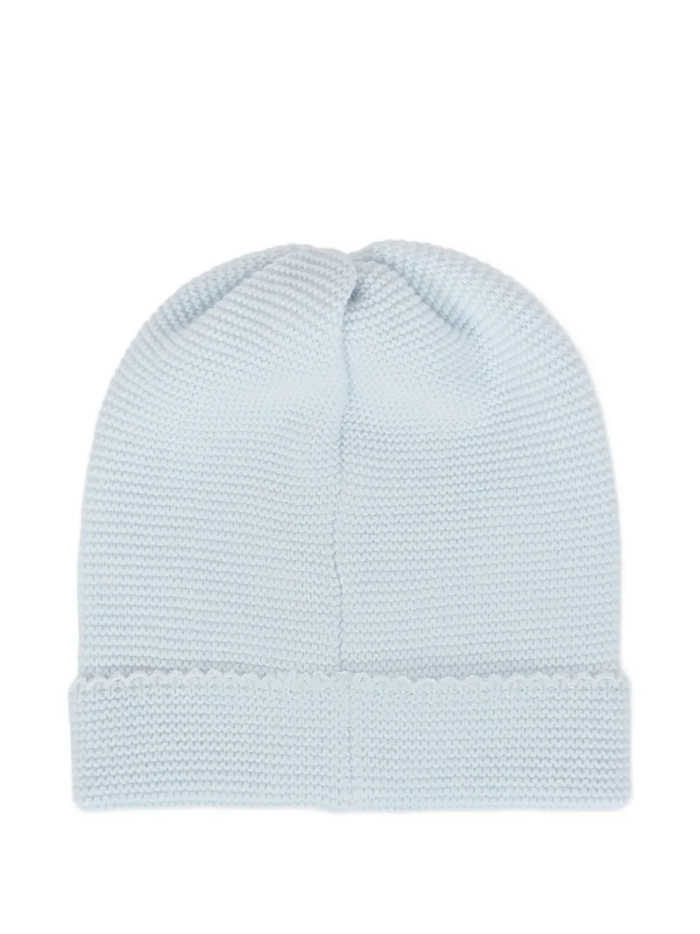 Little Bear scallop-edge wool beanie - Blauw