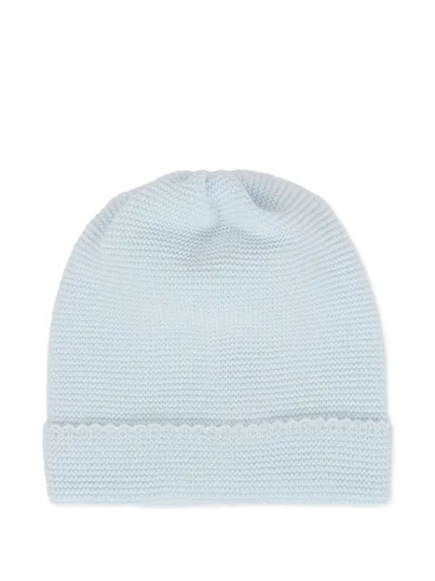 Little Bear scallop-edge wool beanie 