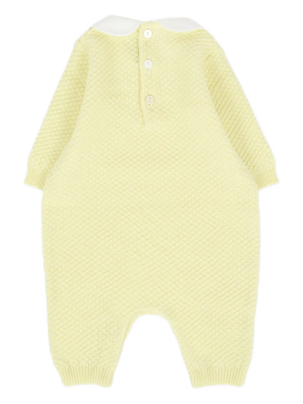 Little Bear peter pan-collar jumpsuit - Geel