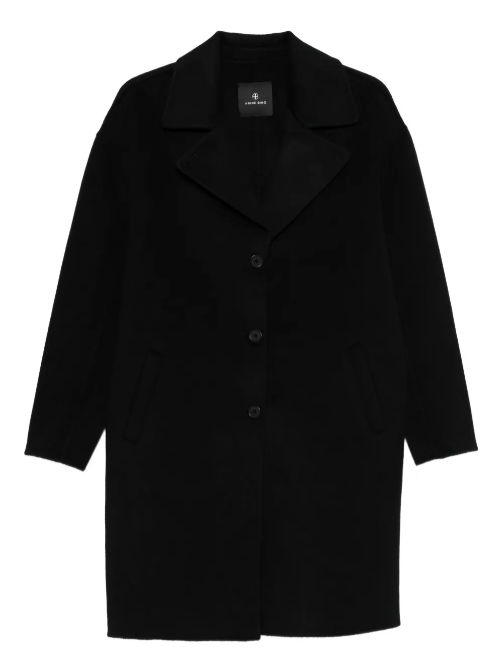 ANINE BING button-front coat | Black | Image 1