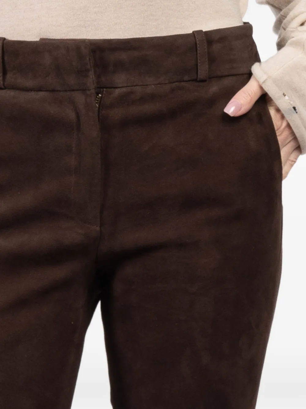 Arma Jenna suède broek Bruin