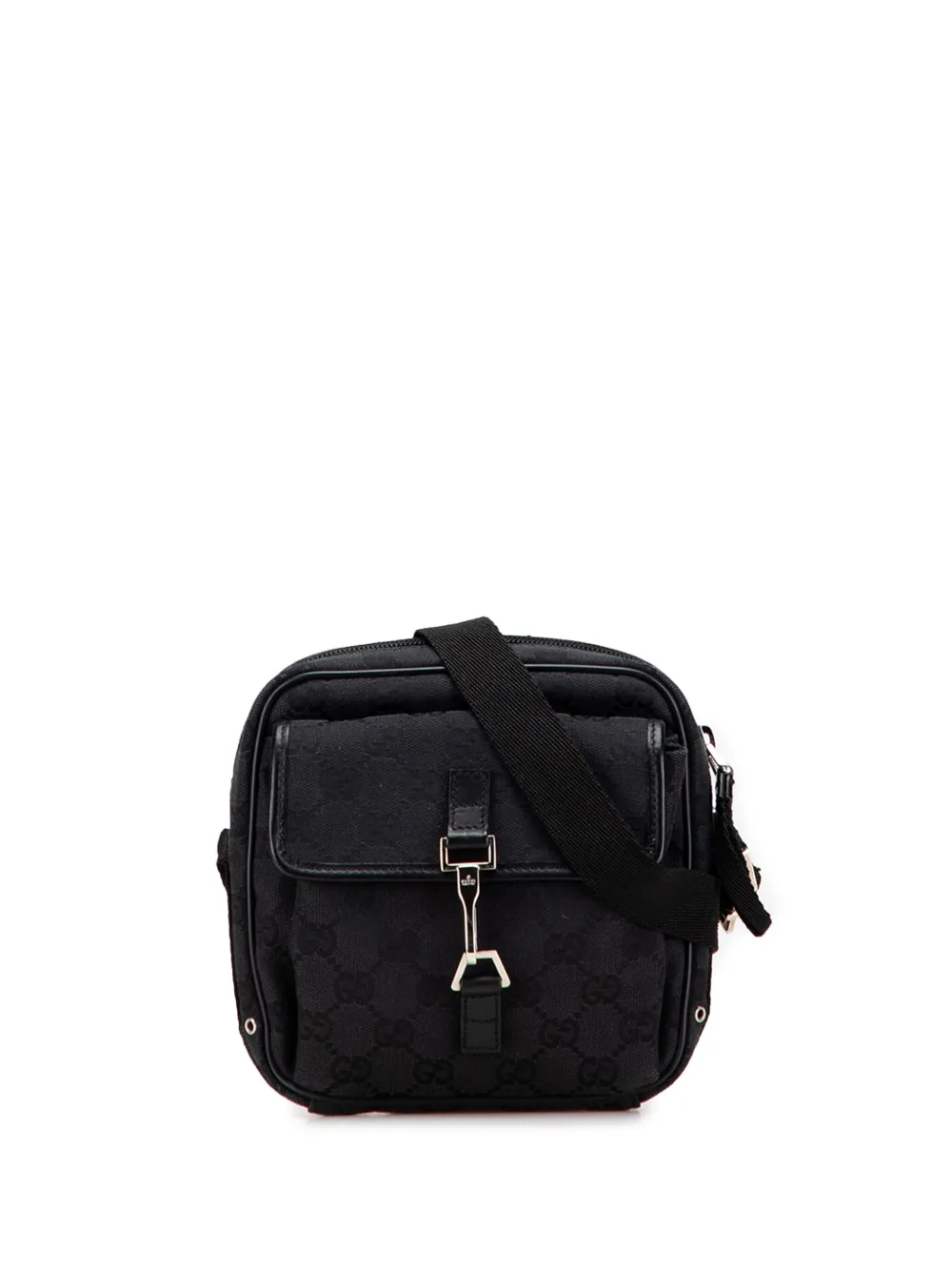 Gucci Pre-Owned 2000-2015 ジャッキー GGキャンバス ショルダーバッグ - ブラック Gucci Pre-Owned 2000-2015 ジャッキー GGキャンバス ショルダーバッグ - ブラック