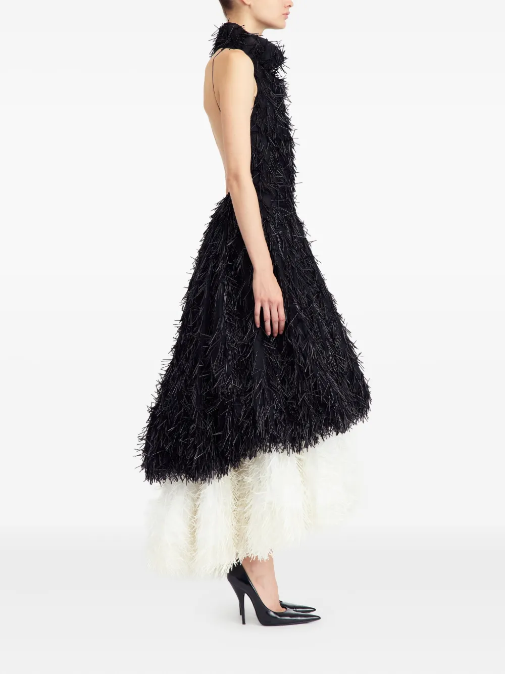 16arlington Dioni Sequinned Gown In Black