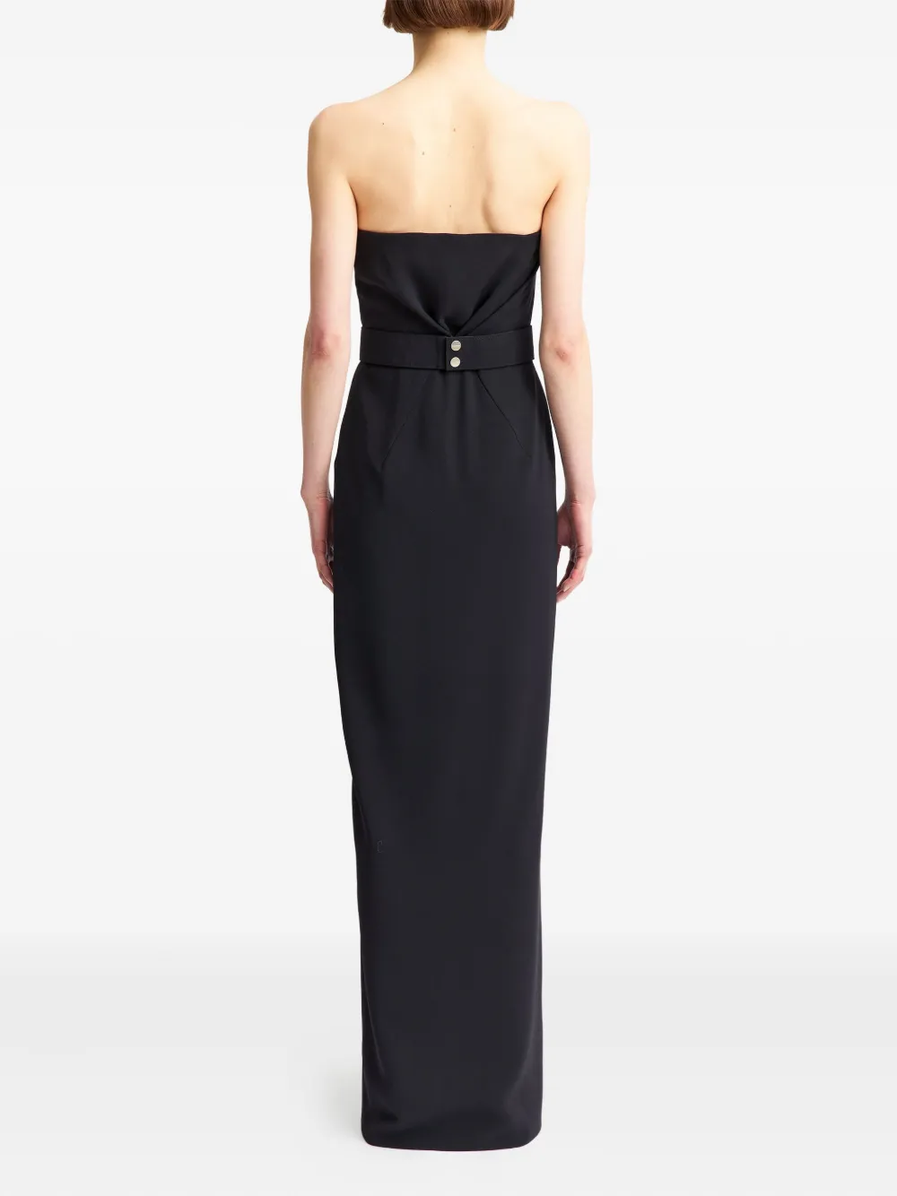 16Arlington Aeta crêpe avondjurk Zwart