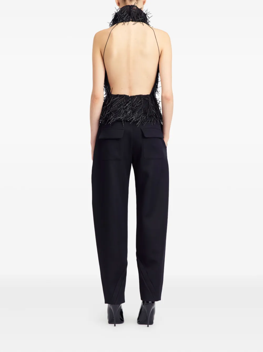 16arlington Osma Sequinned Top In Black