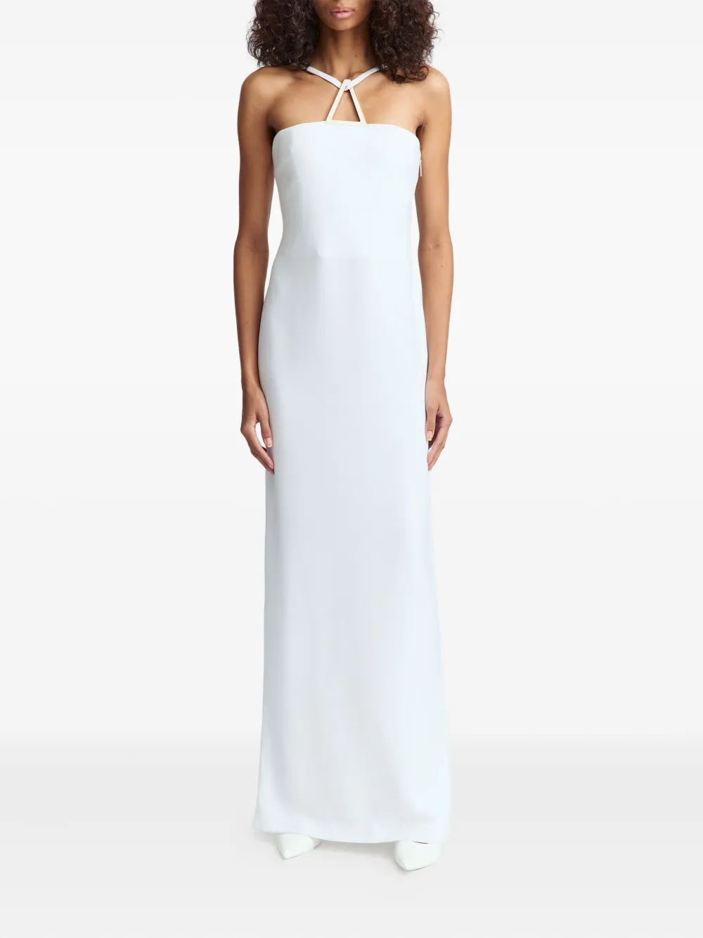 16arlington Ilian Crêpe Gown In White
