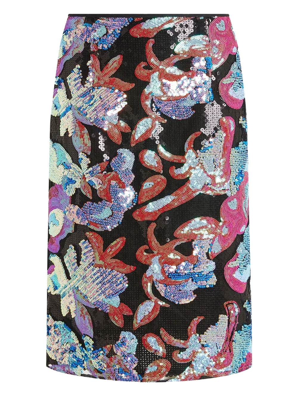 16Arlington  Elice sequinned midi skirt | Black | Image 1