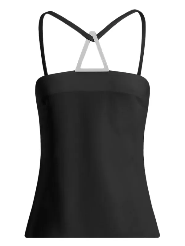 16Arlington Ivia Crêpe Top in Black