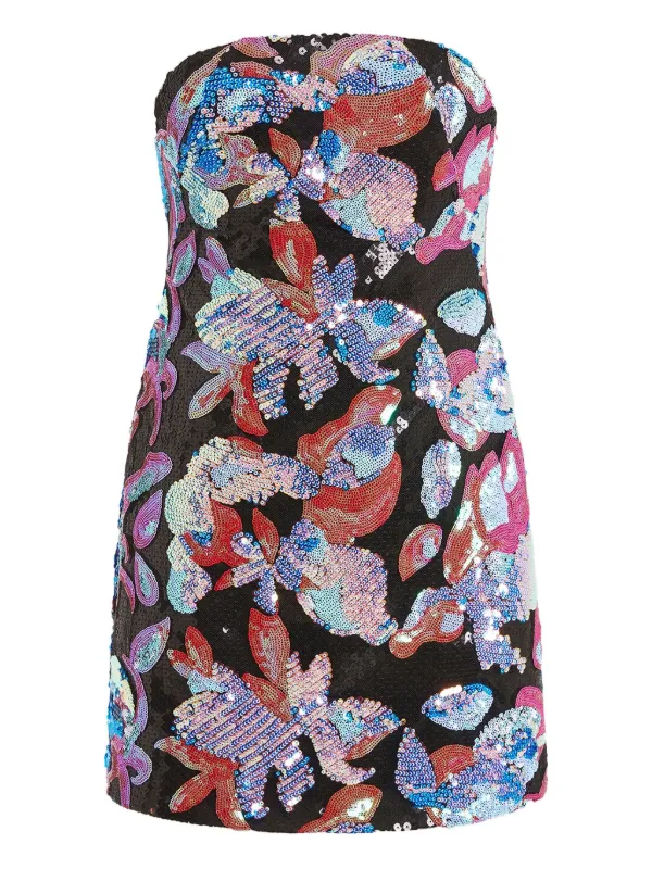 blue bow mini dress Love Letters Blue Sequin Bow Mini Dress