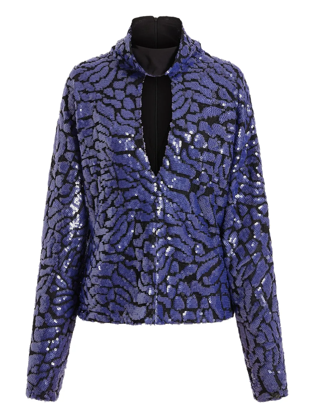 16Arlington  Olamo lace sequinned top | Purple | Image 1