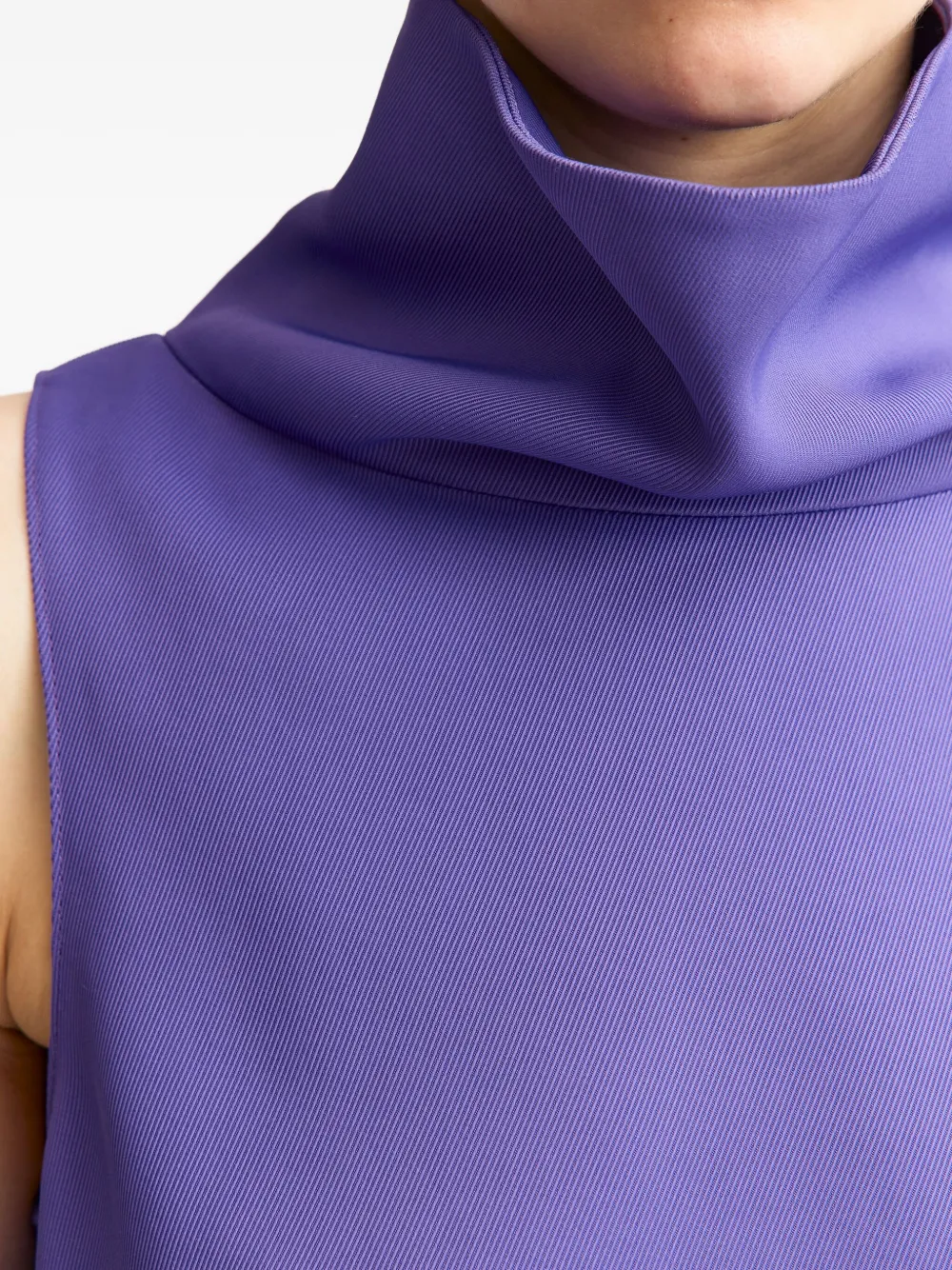 16arlington High-neck Top In Purple