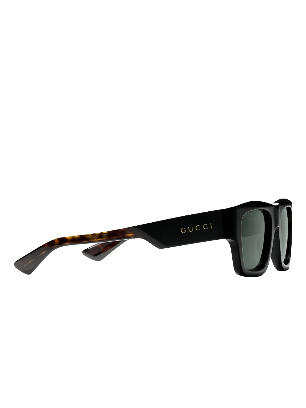 Gucci Rectangular Frame Sunglasses In Black