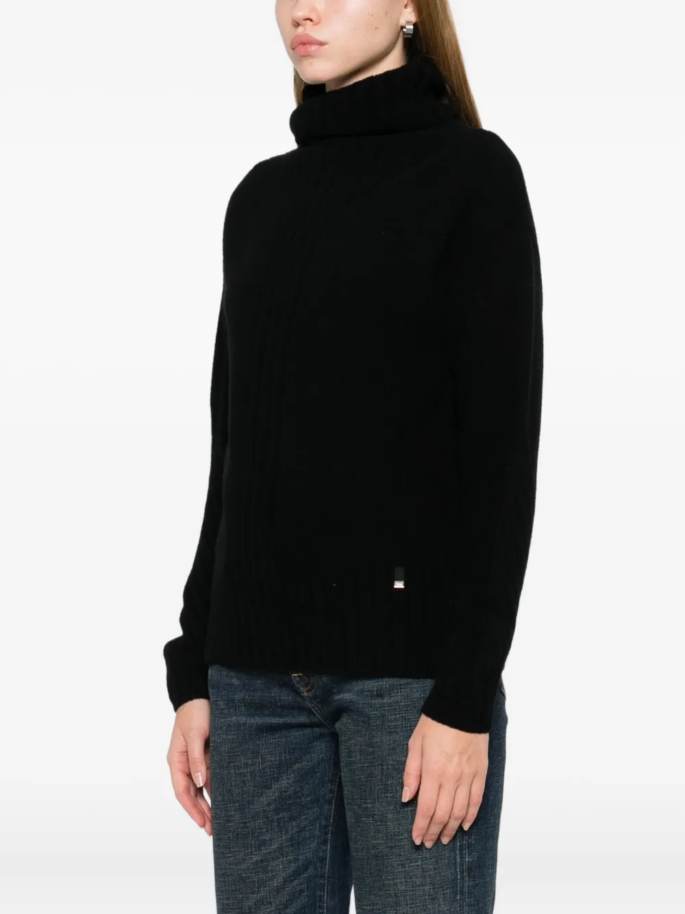 Herno Wool Jumper In Black
