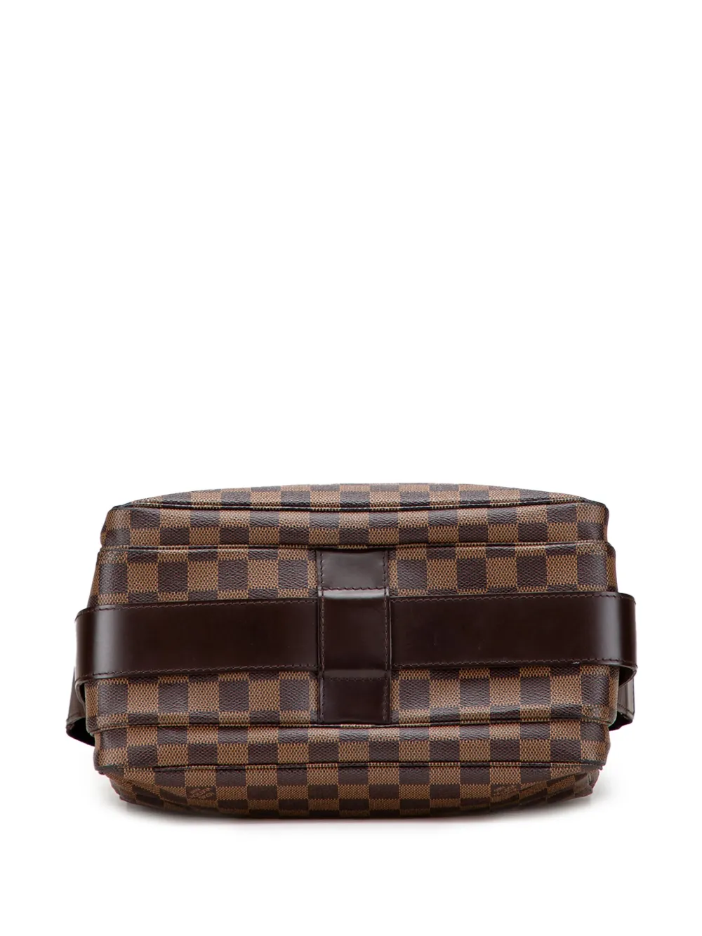 Pre-owned Louis Vuitton 2000-2020 Damier Ebene Naviglio Crossbody Bag In Brown