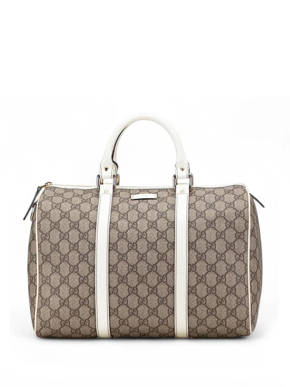 Gucci Pre-Owned 2000-2015 ミディアム GGスプリーム ジョイ ボストンバッグ - ブラウン Gucci Pre-Owned 2000-2015 ミディアム GGスプリーム ジョイ ボストンバッグ - ブラウン