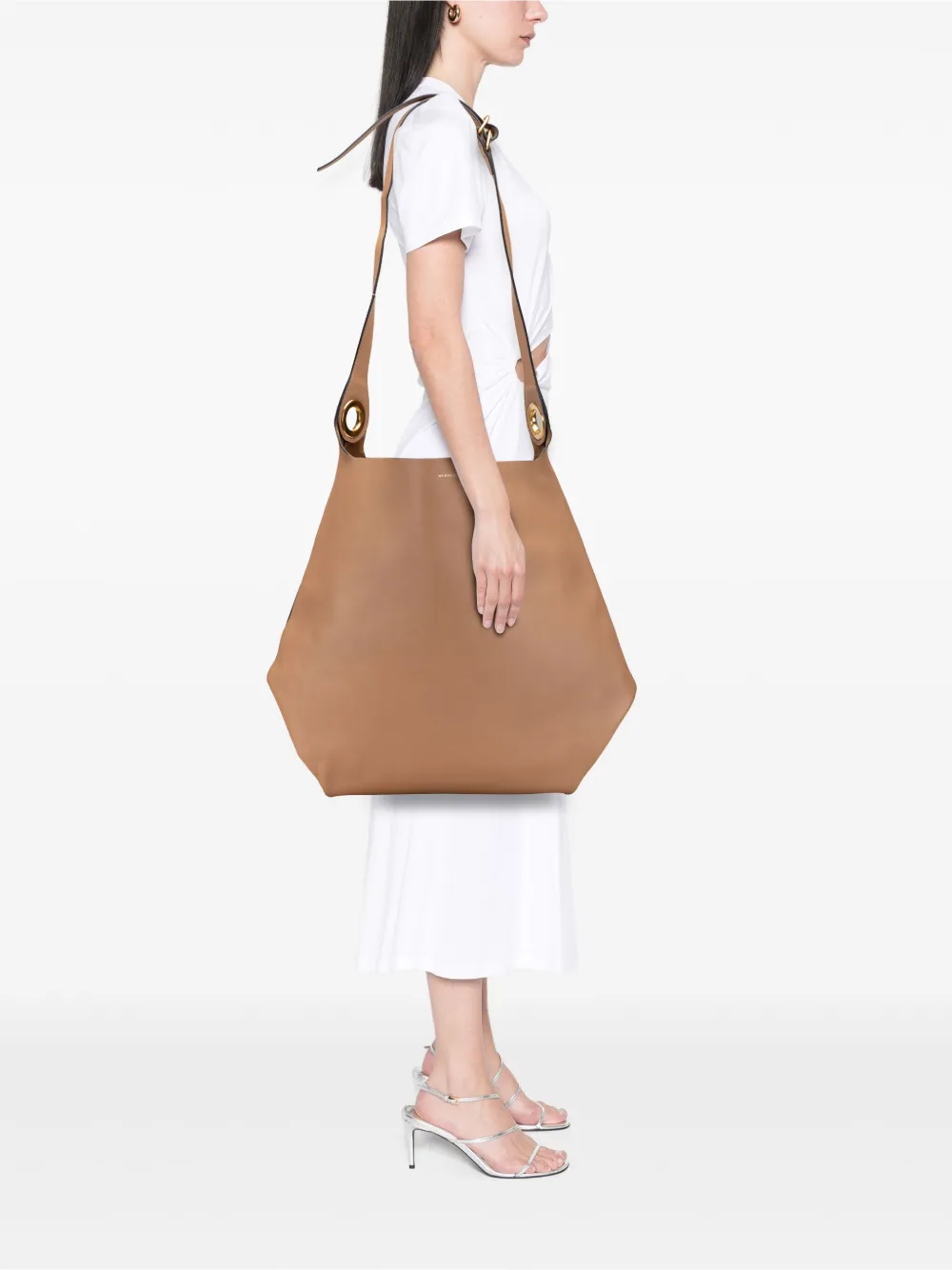Burberry Pre-Owned 2000-2017 Bicolor Calfskin Grommet Hobo satchel | Pre-Owned | Image 2