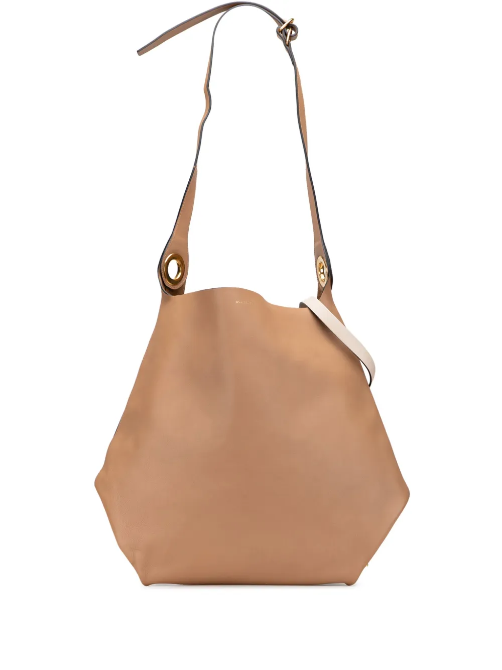 Burberry Pre-Owned 2000-2017 Bicolor Calfskin Grommet Hobo satchel | Brown | Image 1