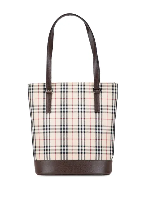 Burberry Pre-Owned 2000-2017 House Check Coated Canvas Bucket tote bag