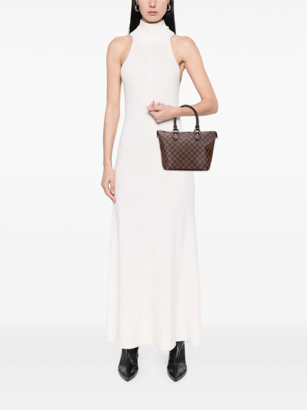 Louis Vuitton Pre-Owned 2006 Damier Ebene Saleya PM handbag | Pre-Owned | Image 2