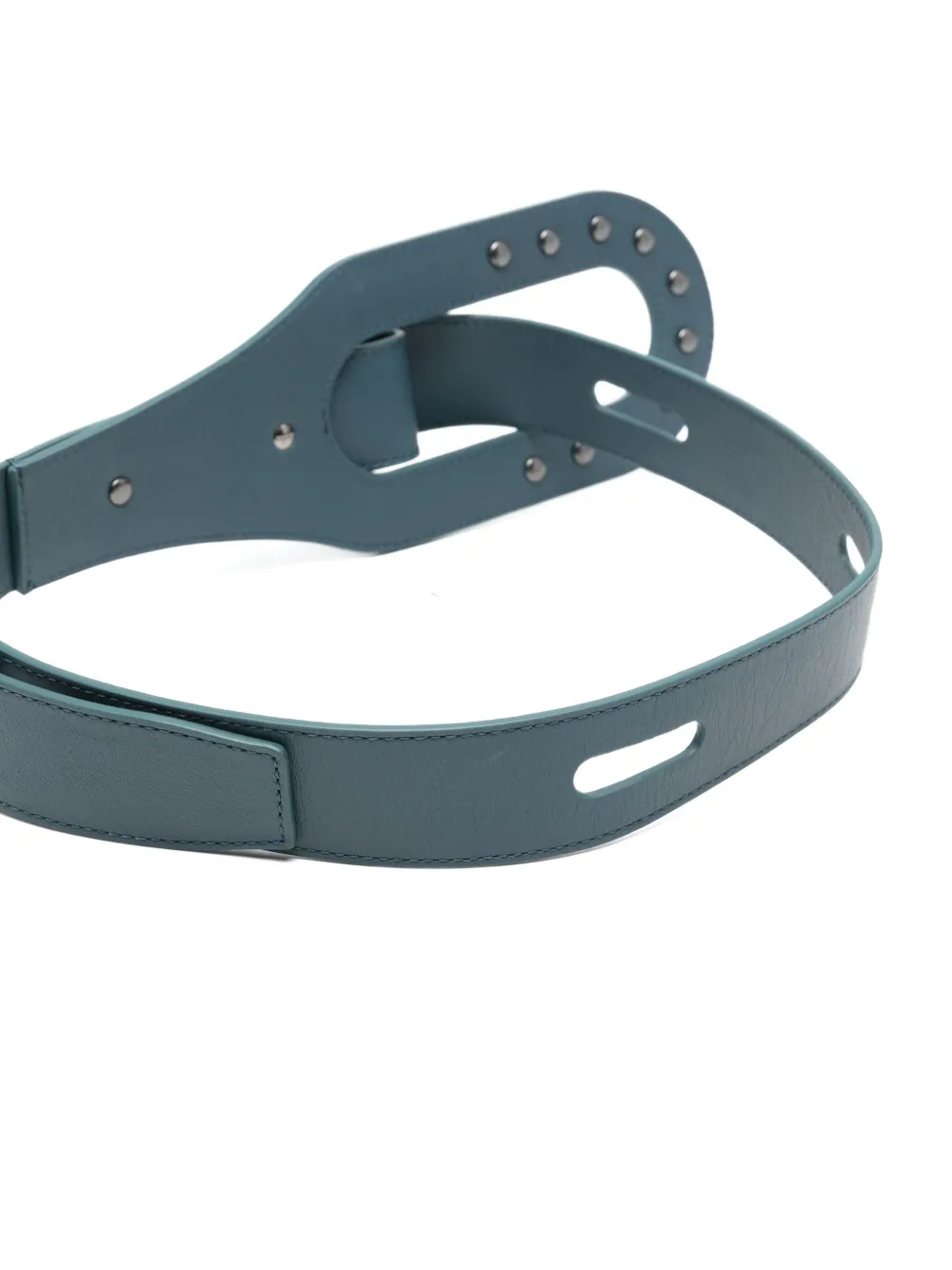 Kiko Kostadinov Orvos Leather Belt In Blue