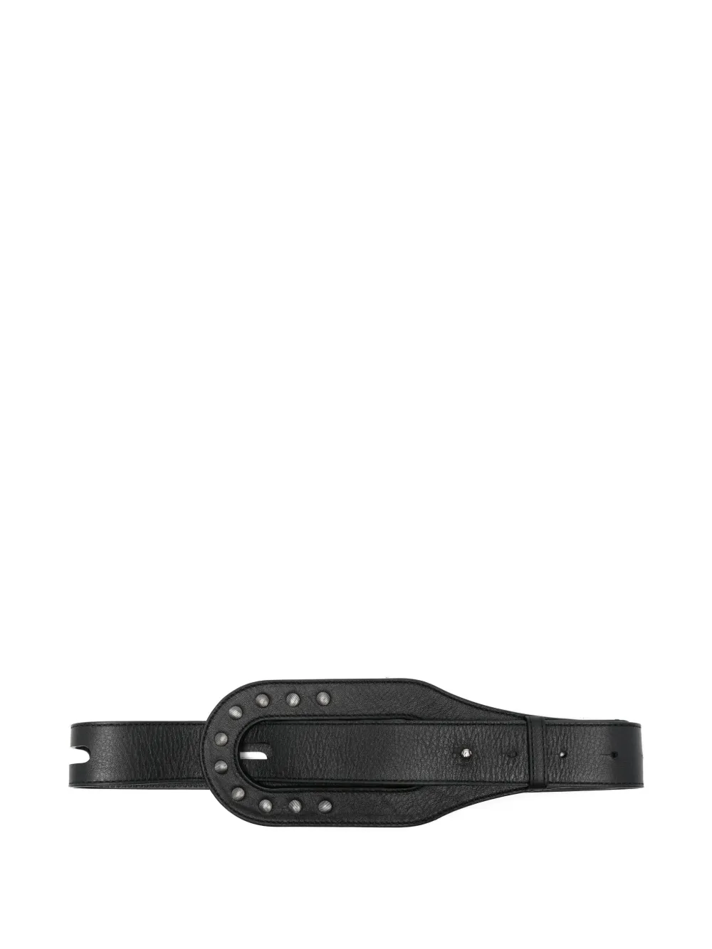 Kiko Kostadinov Orvos Leather Belt In Black