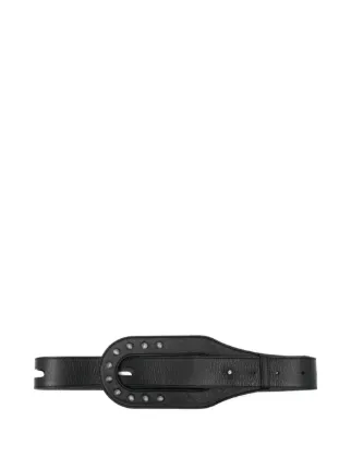 Kiko Kostadinov Orvos Leather Belt | Black | FARFETCH