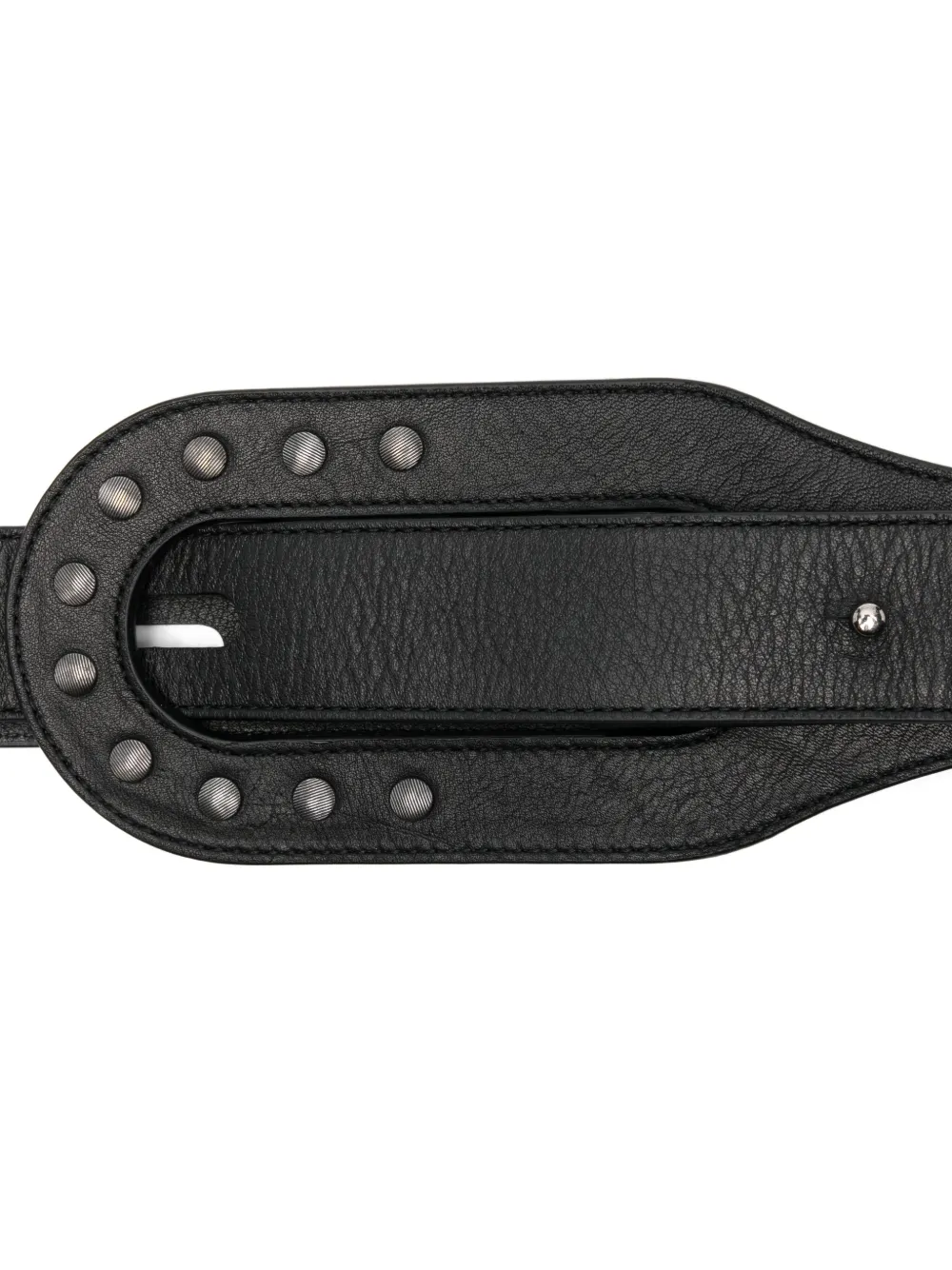 Kiko Kostadinov Orvos Leather Belt In Black