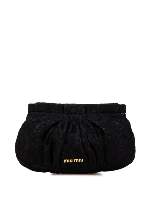 Miu Miu Pre-Owned 2010-2025 Lace Frame clutch bag