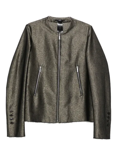 SAPIO frayed-edge metallic jacket