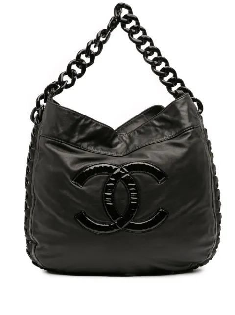 CHANEL Pre-Owned 2006-2008 Calfskin Modern Chain Rhodoid hobo bag