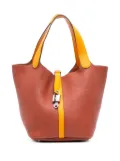 Hermès Pre-Owned 2017 Bicolor Clemence Picotin Lock 22 handbag - Yellow
