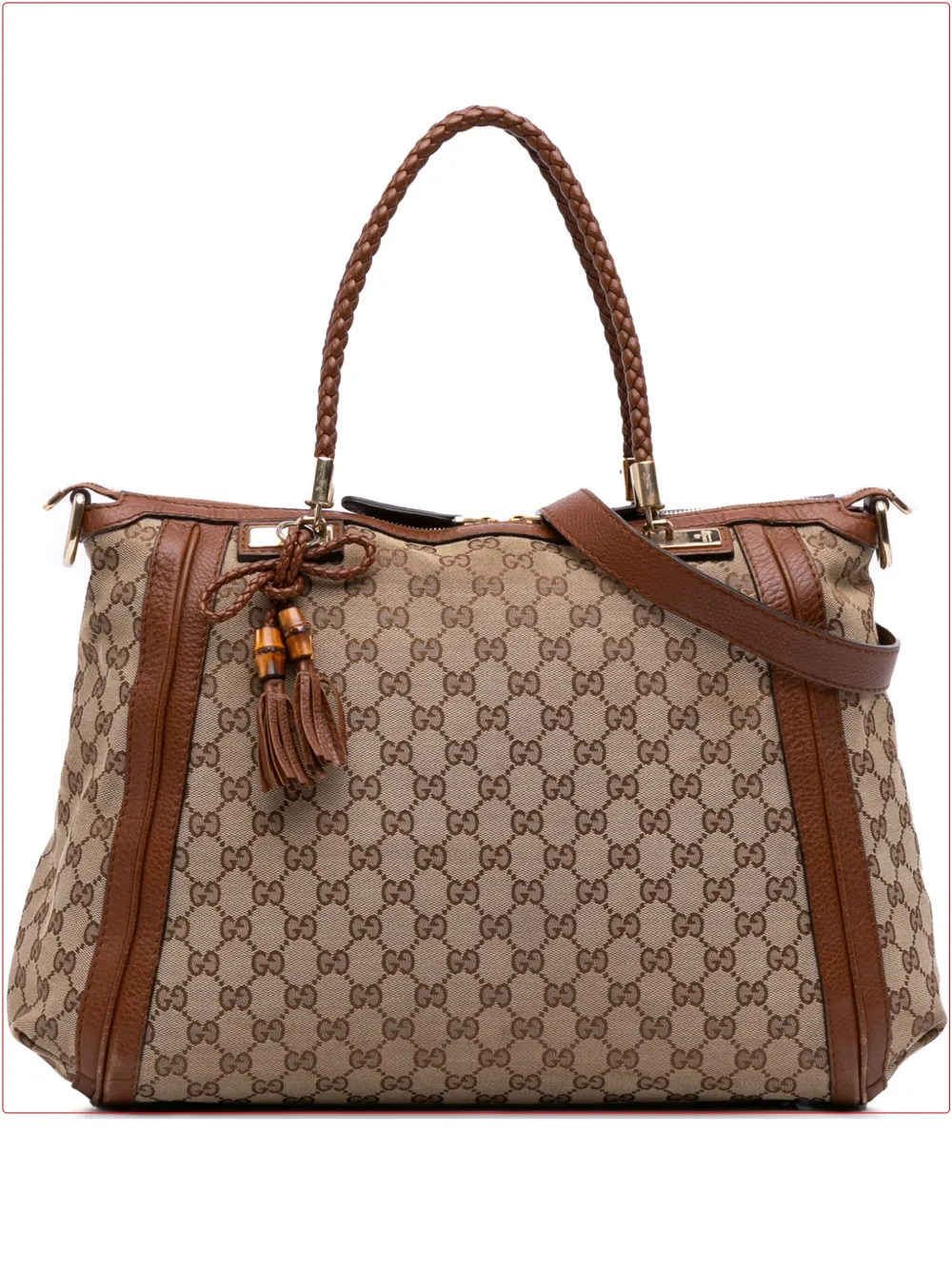 Gucci Pre-Owned 2016-2025 Large GG Canvas Bella satchel | Brown | Image 1