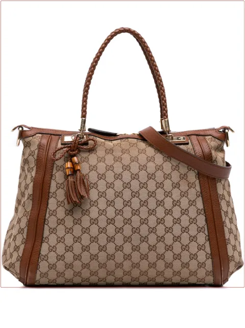 Gucci Pre-Owned 2016-2025 Large GG Canvas Bella satchel