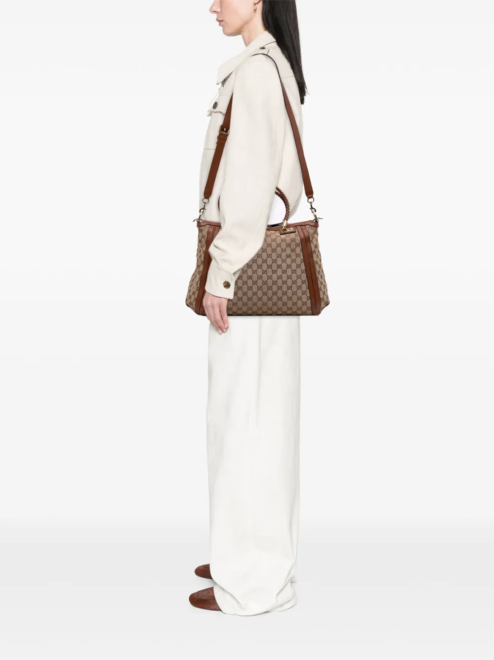 Gucci Pre-Owned 2016-2025 Large GG Canvas Bella satchel | Pre-Owned | Image 2