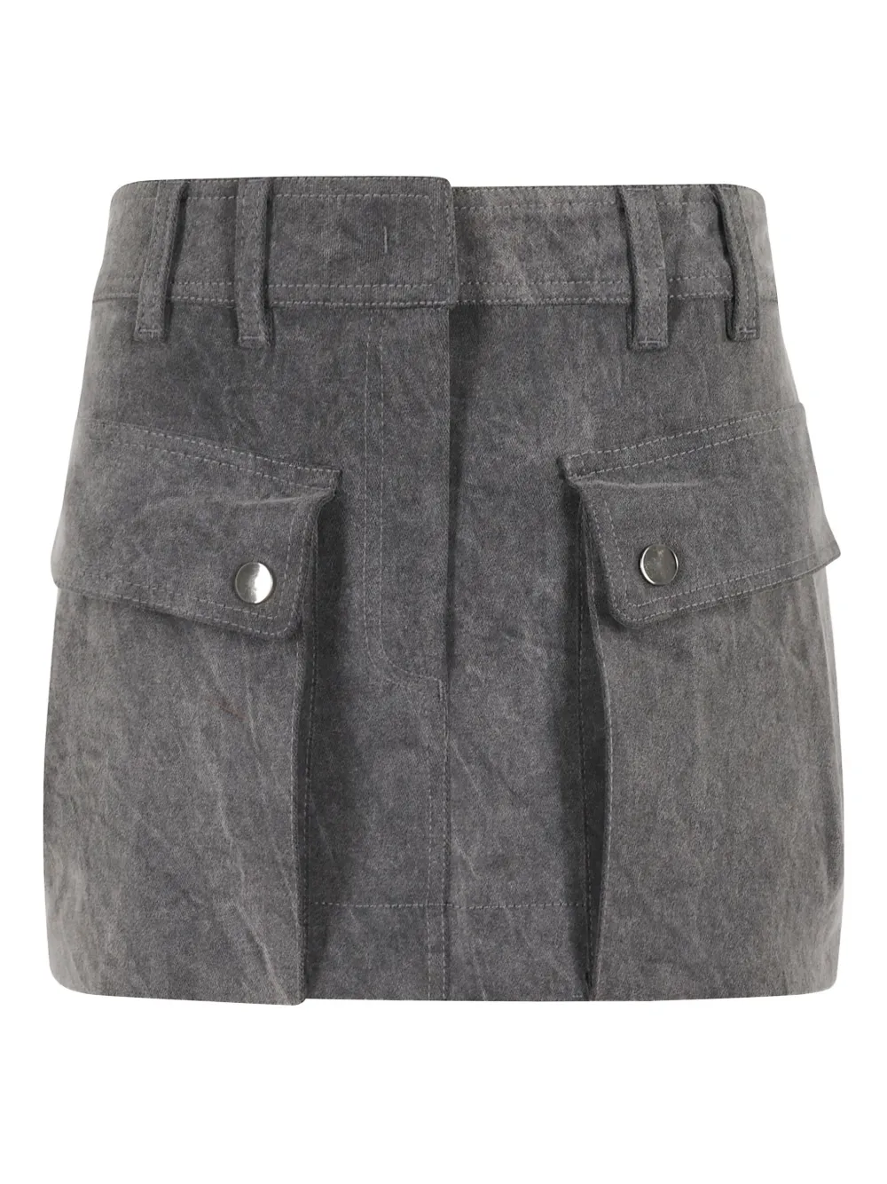 THE ANDAMANE Xandra pocket mini skirt | Grey | Image 1