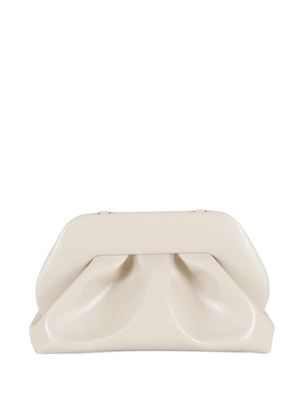 Themoirè Tia pleated clutch bag - Wit