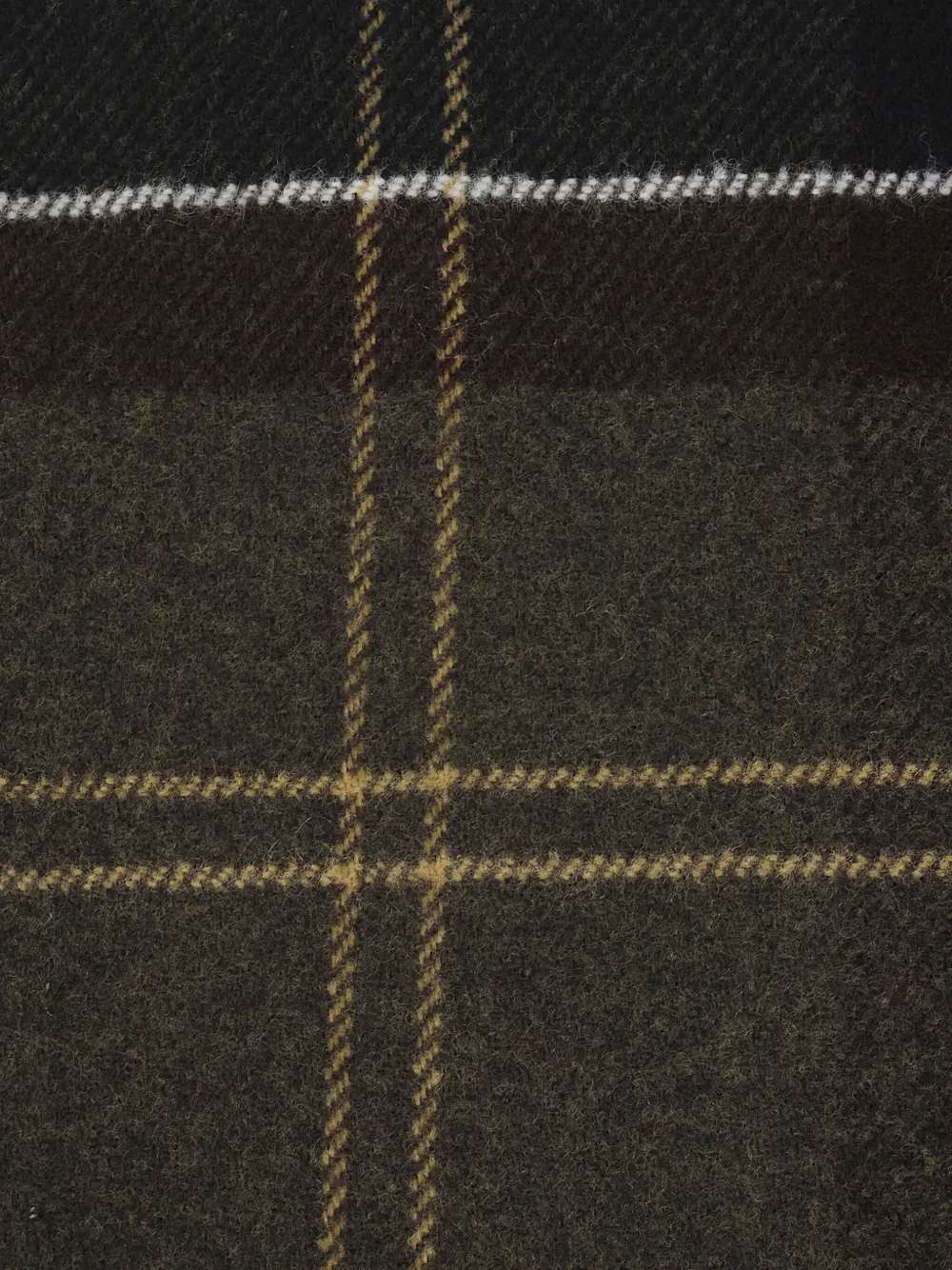 Barbour checked fringed scarf - Bruin