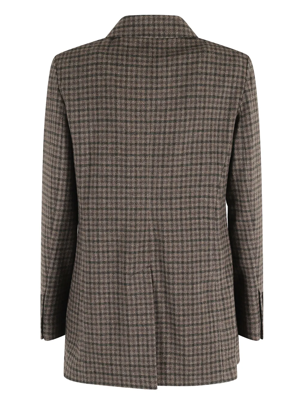 Circolo 1901 Checked Double-breasted Blazer In Brown