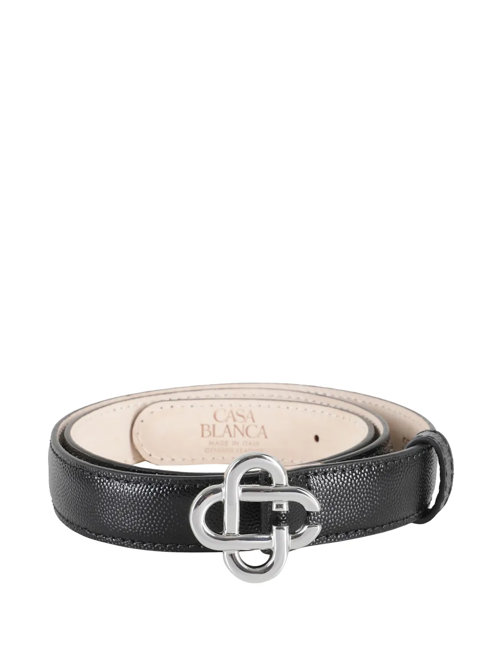 Casablanca logo-buckle belt - Nero