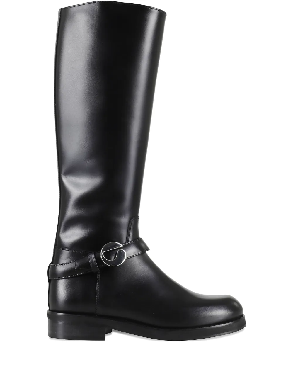 Coperni Cavalier leather knee-high boots Zwart