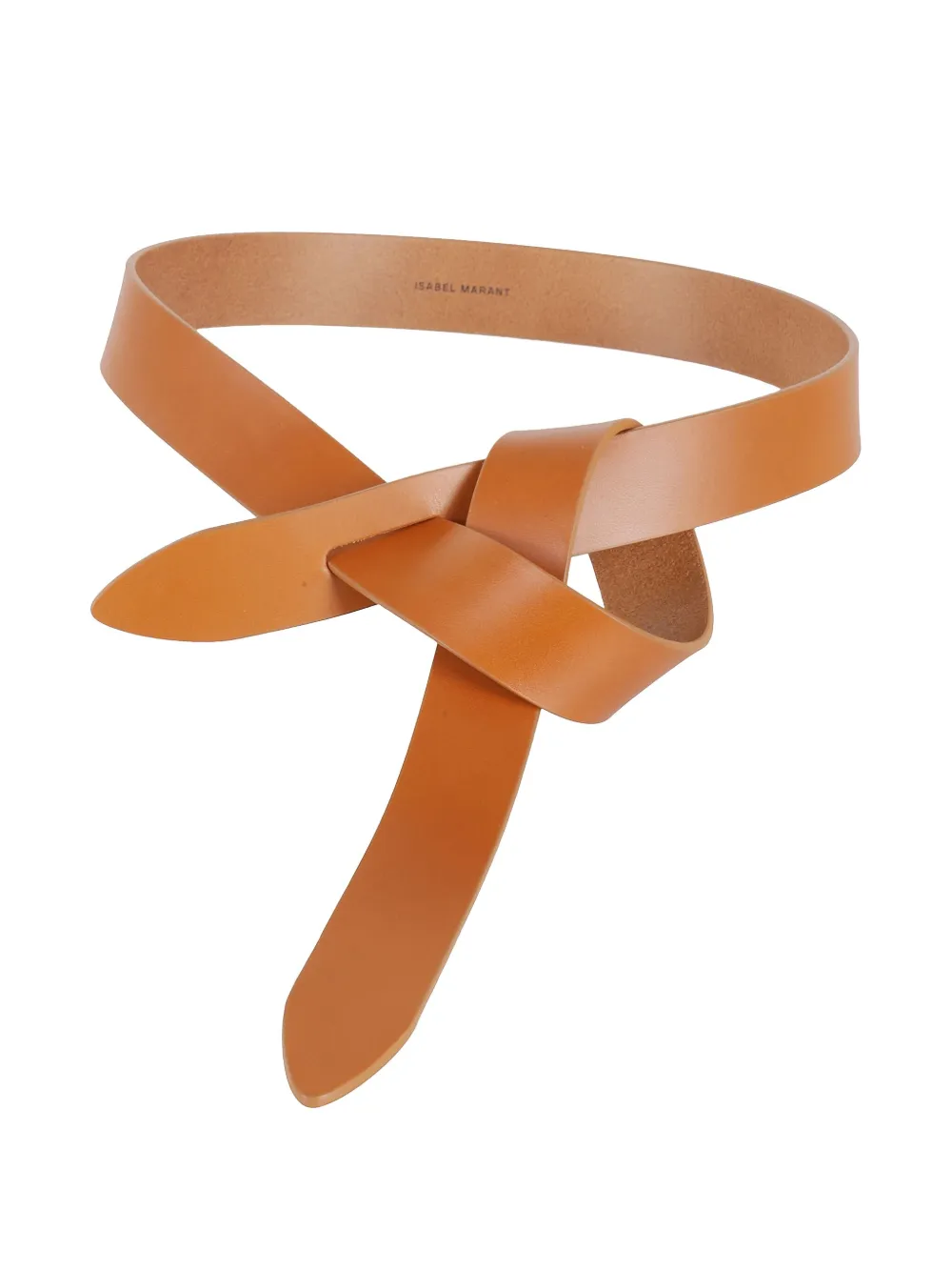 ISABEL MARANT knotted leather belt - Bruin
