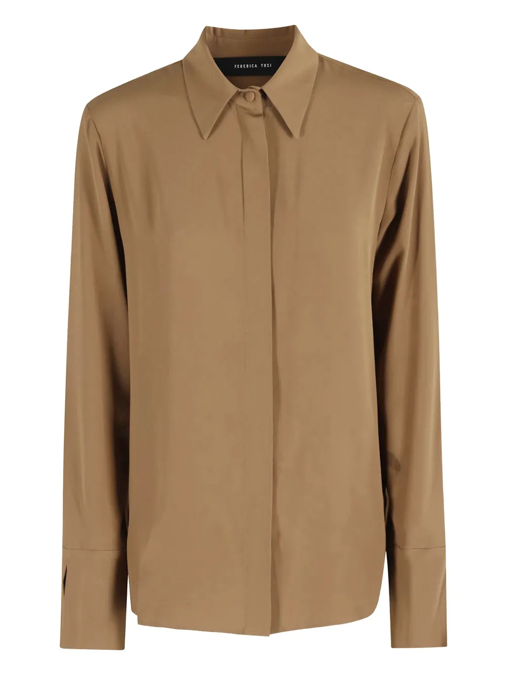 Federica Tosi Camicia Carrie Over In Brown